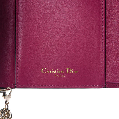Christian Dior Bullcalf Diorissimo Medium Envelope Wallet Black 6 of 8