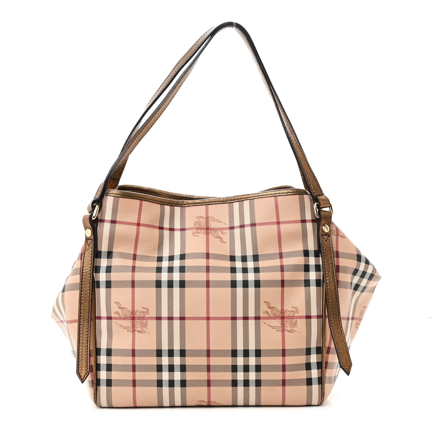 Burberry Haymarket Check Small Canterbury Tote Bronze 1584103