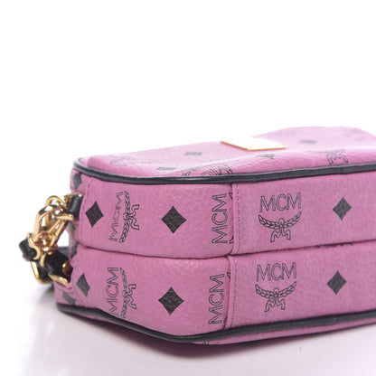 MCM Visetos Mini Camera Crossbody Bag Pink 8 of 10