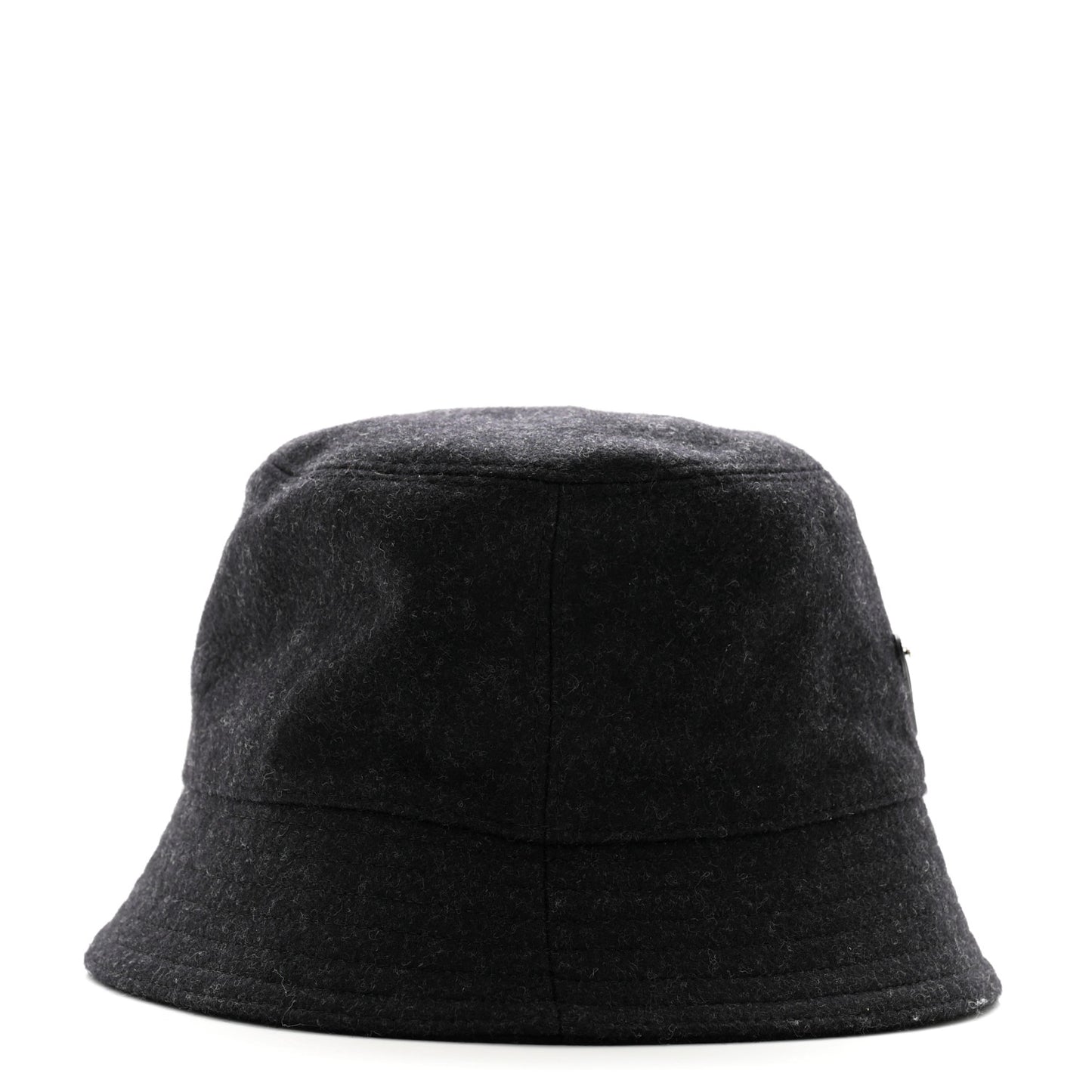 Authentic Loden Wool Metal Triangle Logo Bucket Hat M Anthracite