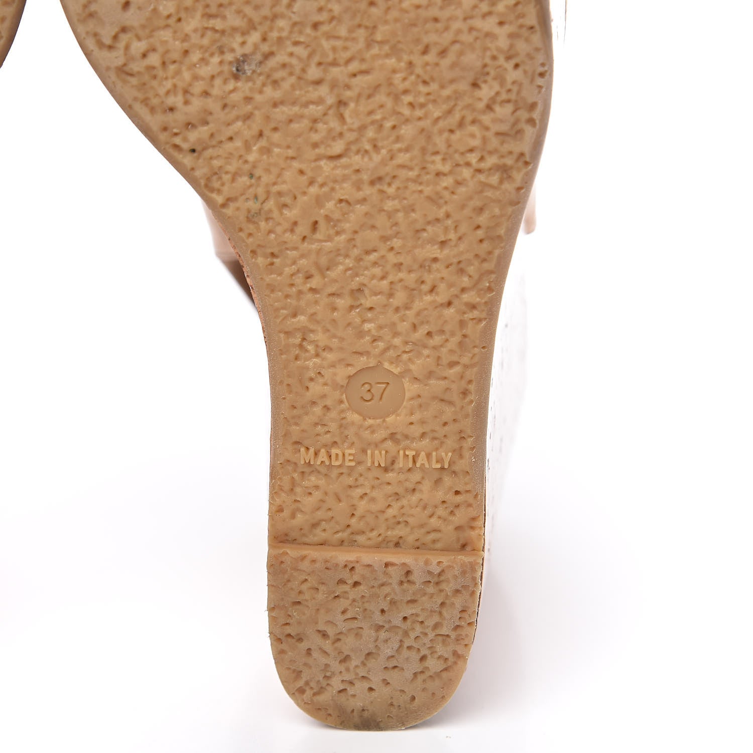 Chanel Cork Chain CC Wedge Sandals 37 Beige Clair 7 of 16