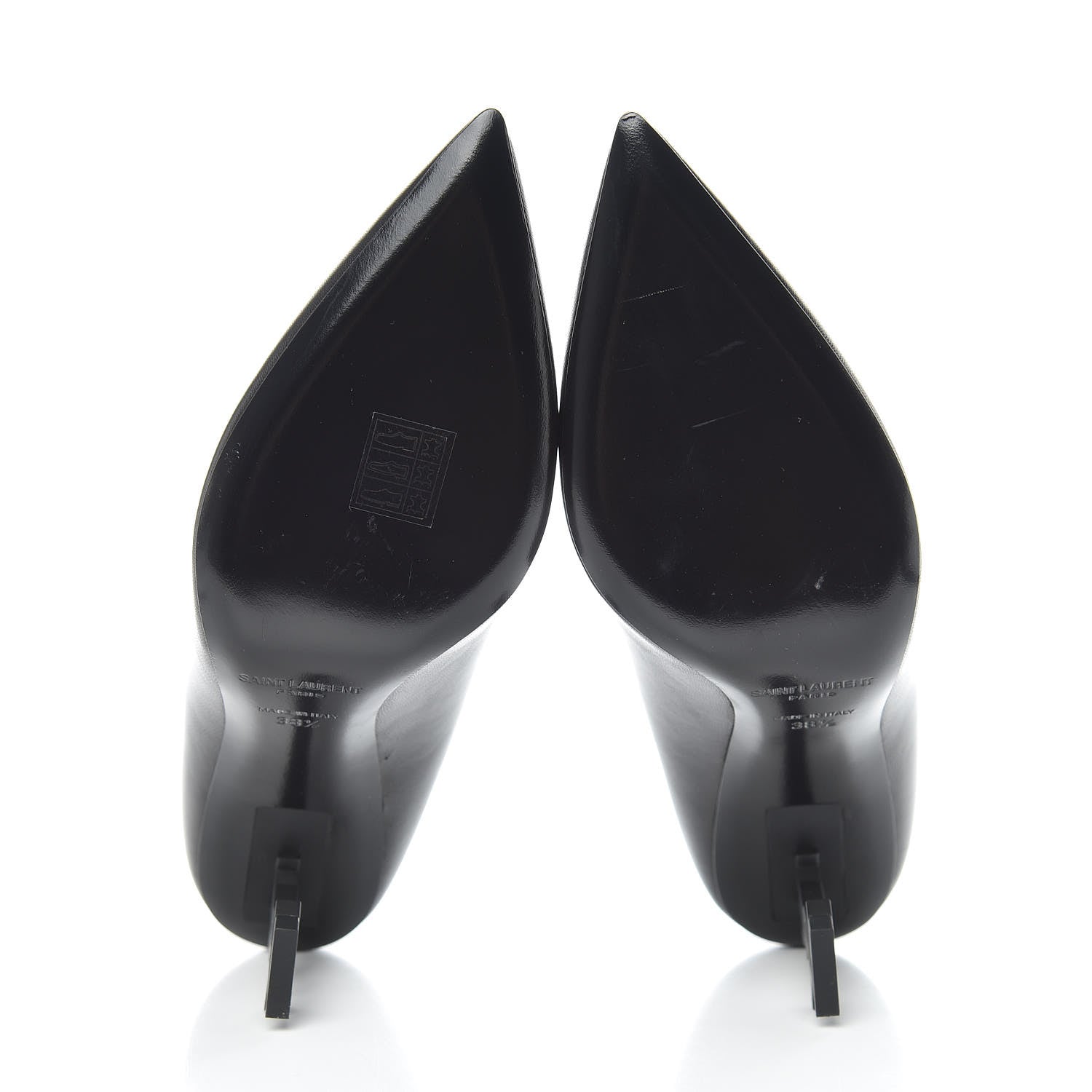 Saint Laurent Calfskin Opyum 85 Pumps 38.5 Black 5 of 10