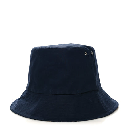 Christian Dior Oblique Reversible Teddy-D Brim Bucket Hat 57 Blue 1 of 12