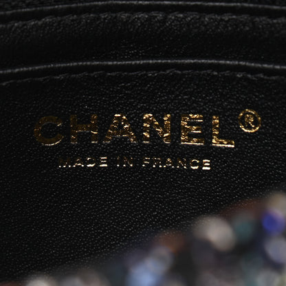 Chanel Glittered Tweed Quilted Mini Rectangular Flap Navy Blue Mulitcolor 6 of 12