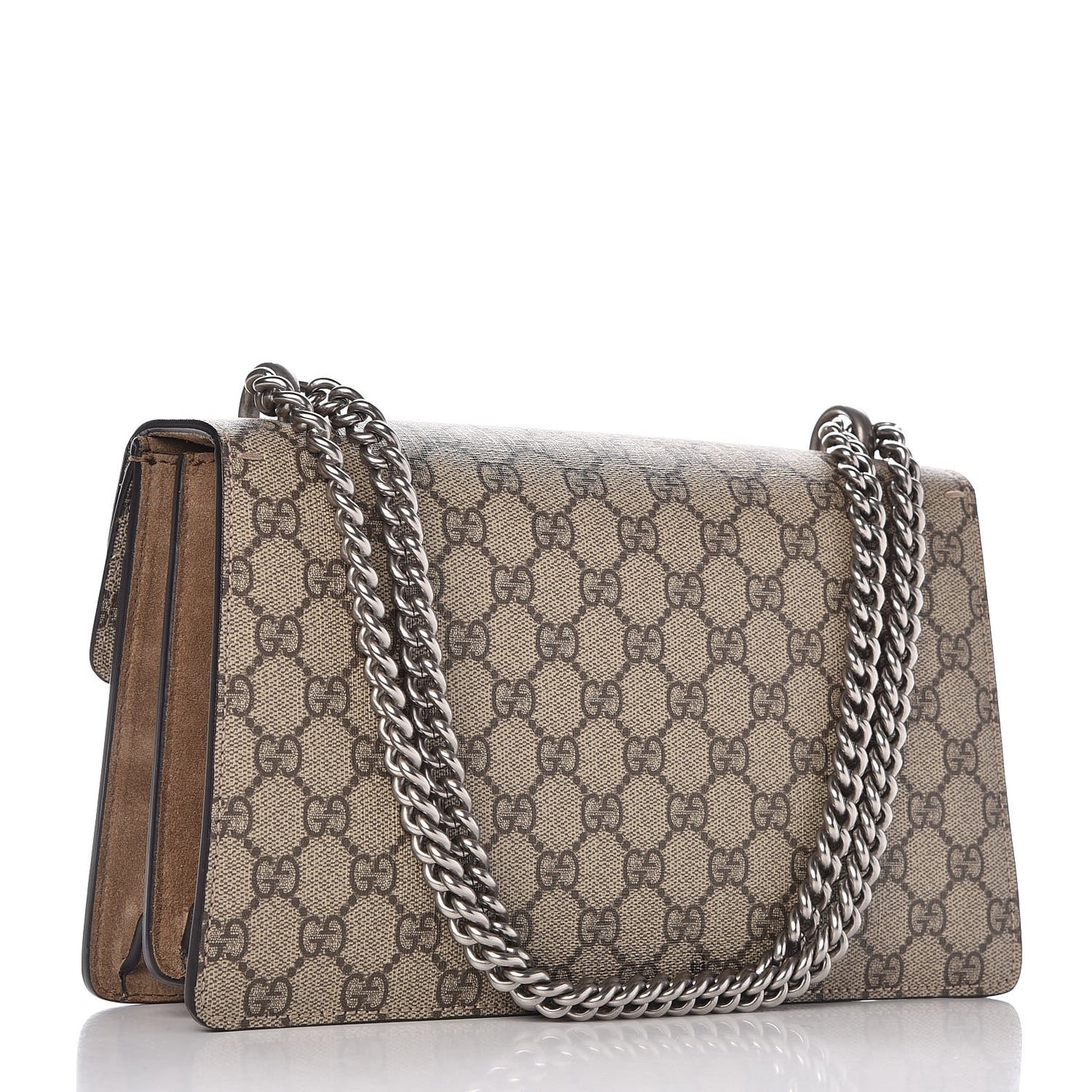 GG Supreme Monogram Small Dionysus Shoulder Bag Taupe