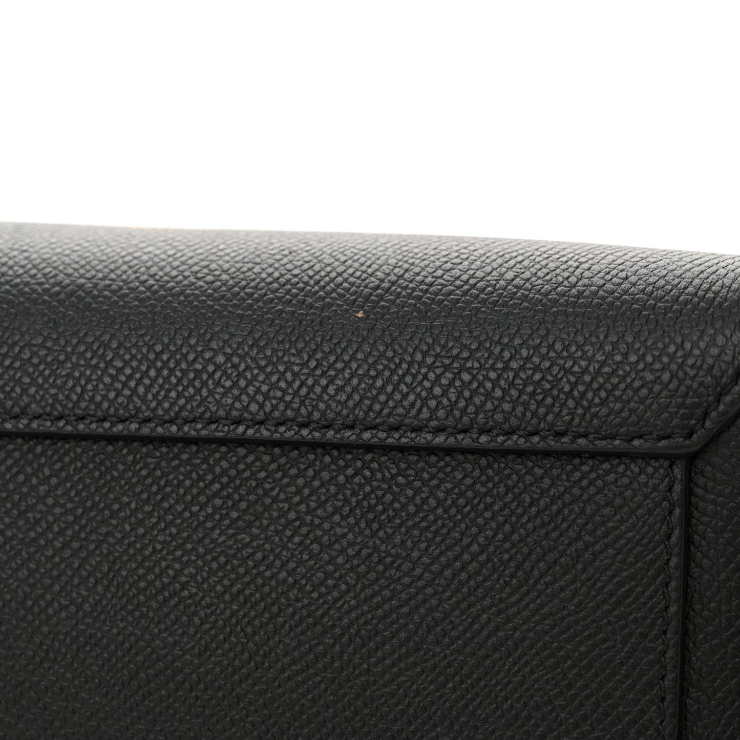 Grained Calfskin Nano Belt Bag Black