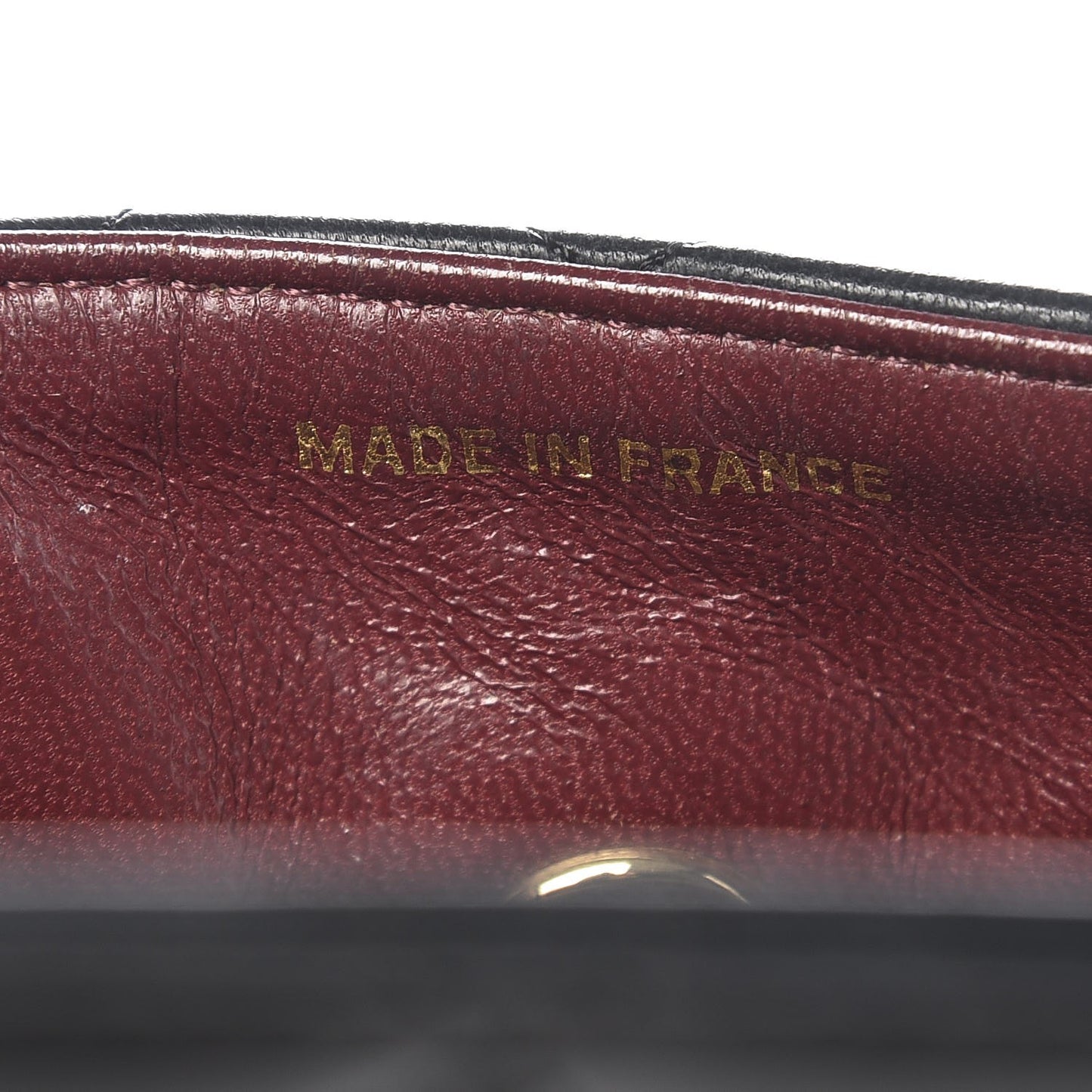 Lambskin Quilted Mini Rectangular Flap Black
