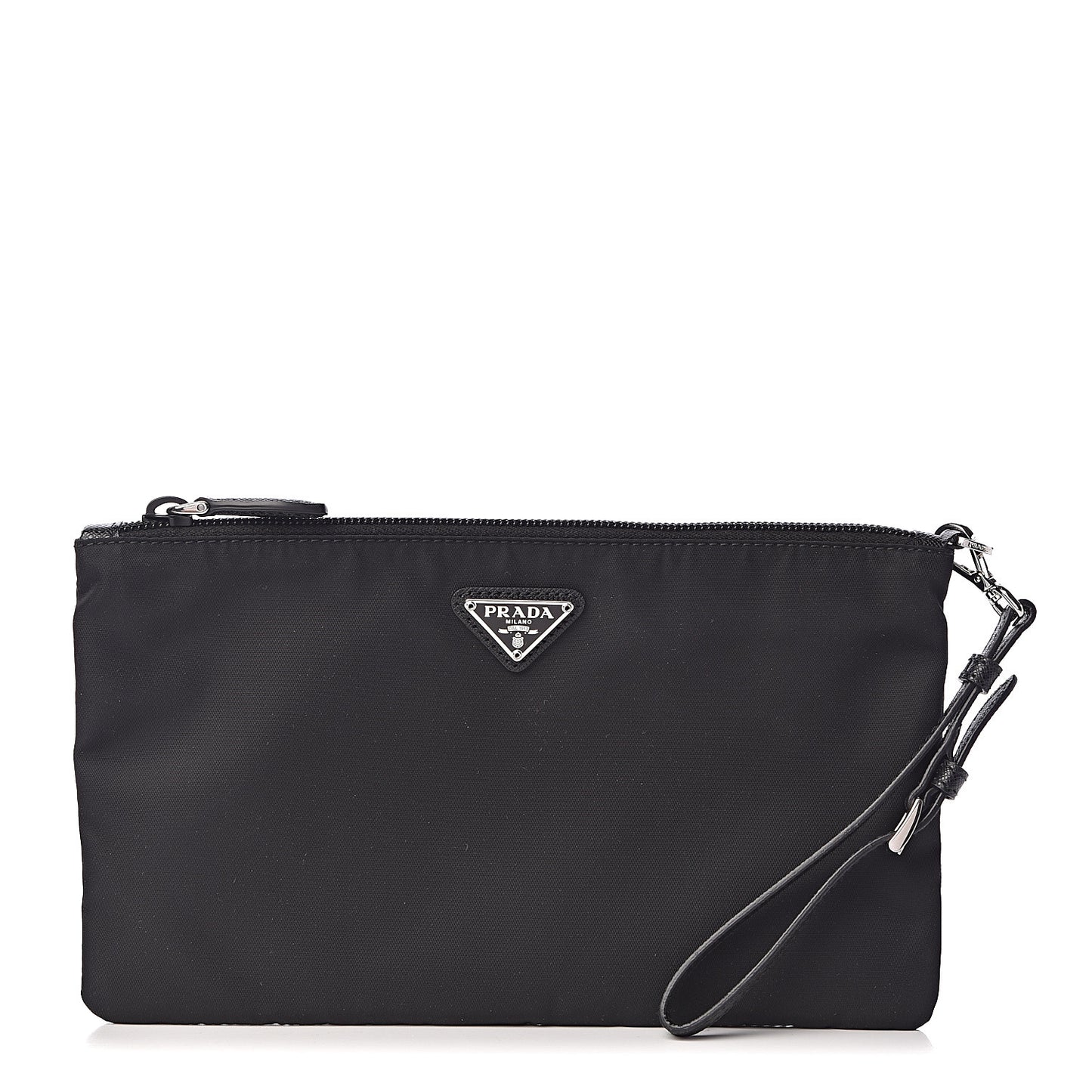 Tessuto Nylon Vela Wristlet Black