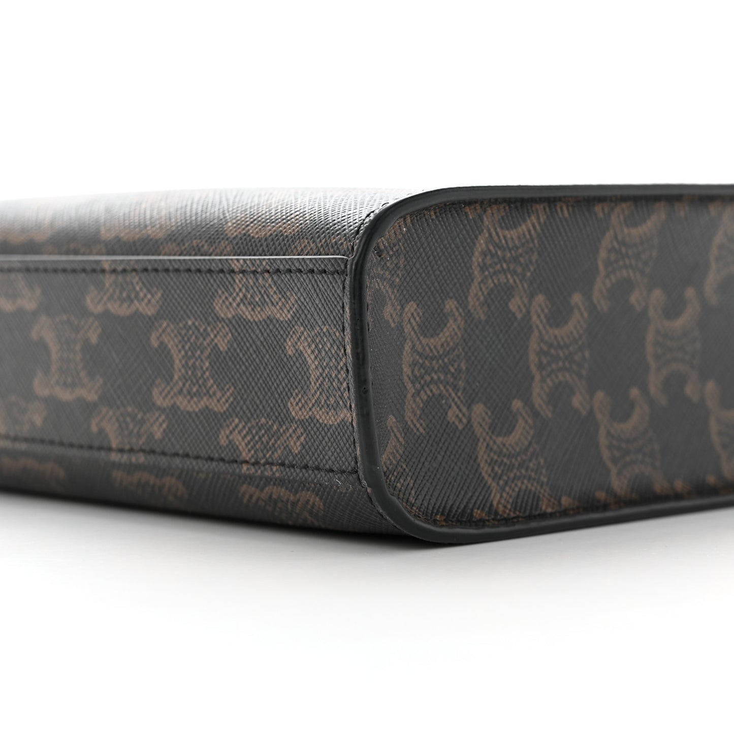 Triomphe Canvas Calfskin Mini Vertical Cabas Tan