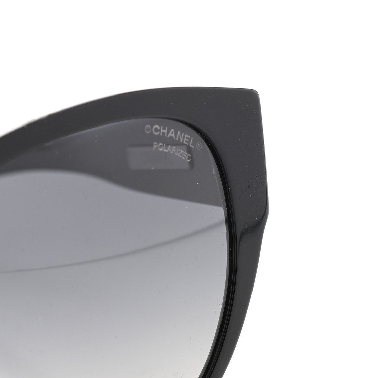 Chanel Acetate Polarized Butterfly CC Sunglasses 5412 Black 7 of 7