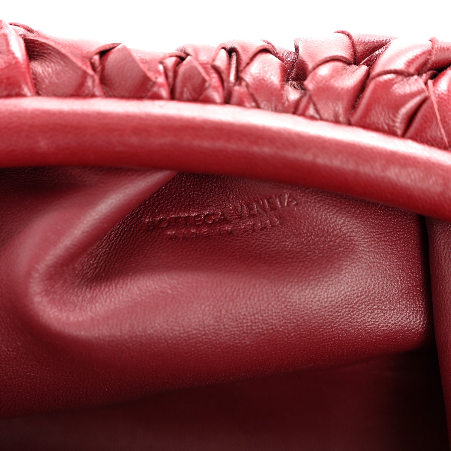 Bottega Veneta Nappa Intrecciato The Mini Pouch Bordeaux 6 of 10