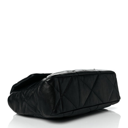 Chanel Lambskin Quilted Large Chanel 19 Flap Black 4 of 11