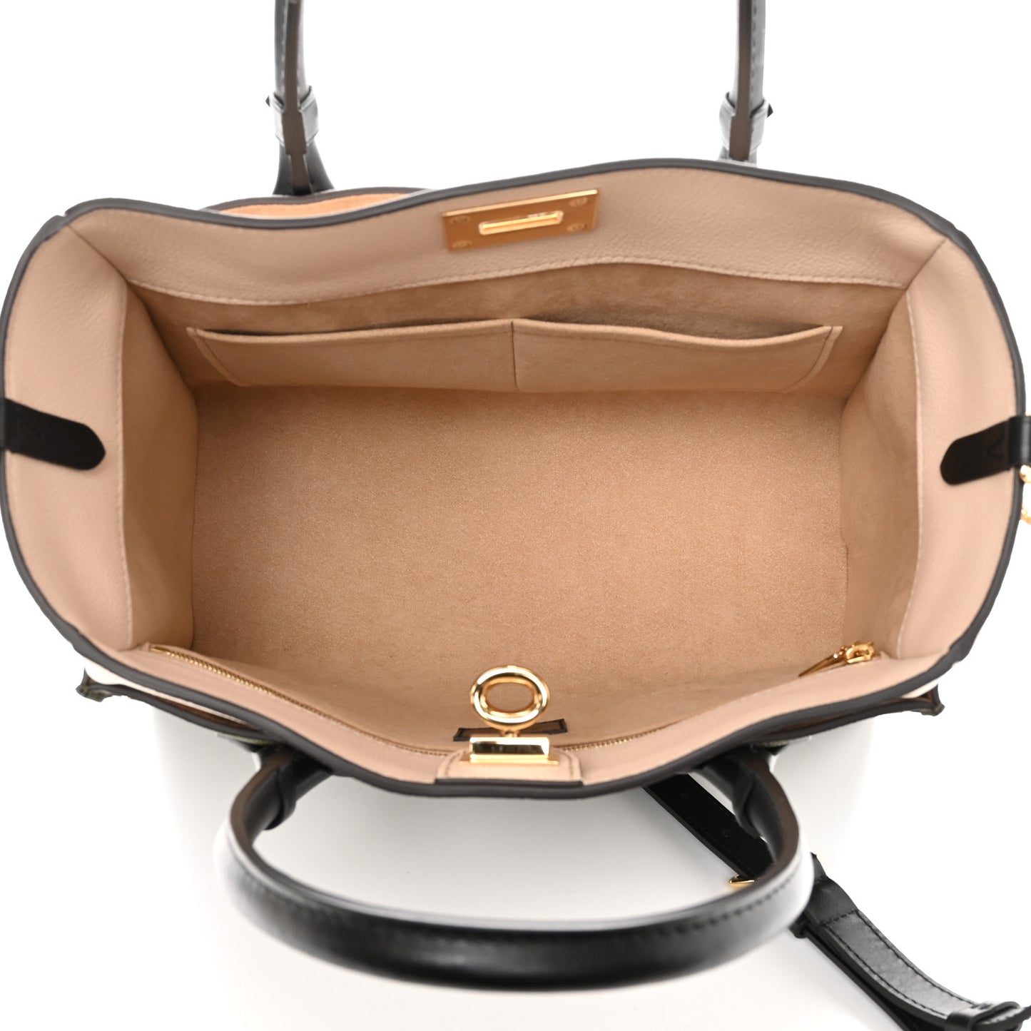Calfskin Monogram On My Side MM Laurier Green Toffee Latte Beige