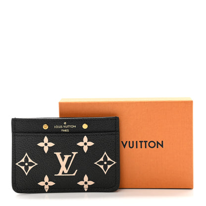 Louis Vuitton Empreinte Card Holder Black Beige 7 of 7