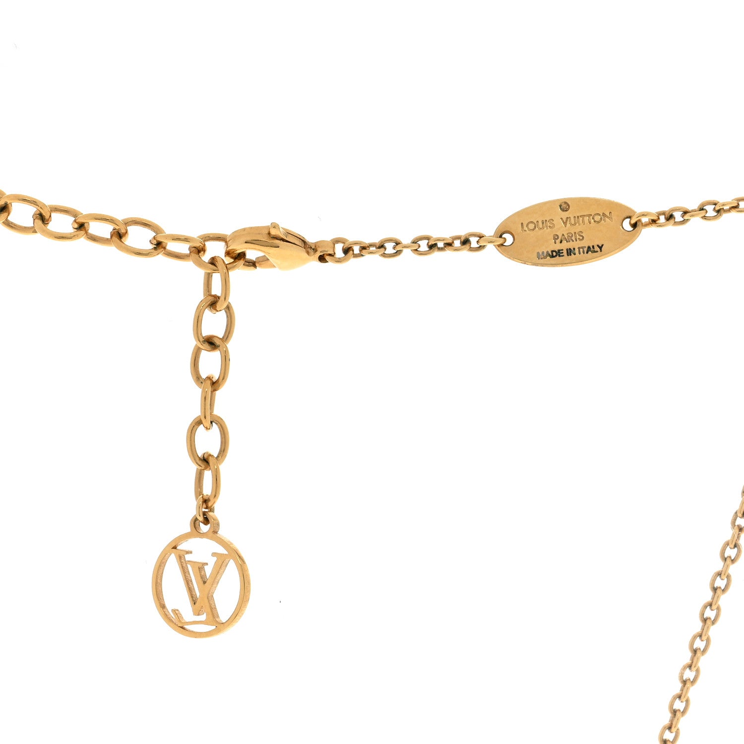 Louis Vuitton Metal Garden Louise Necklace Gold 4 of 4