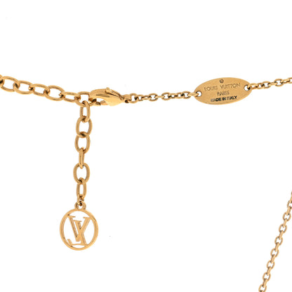 Louis Vuitton Metal Garden Louise Necklace Gold 4 of 4