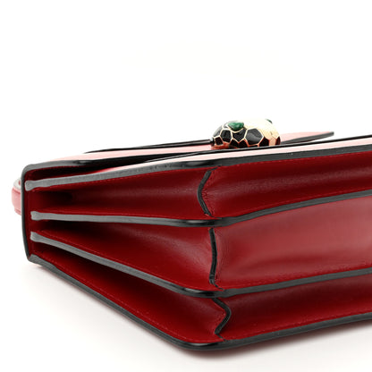 Bulgari Calfskin Serpenti Forever Top Handle Red 9 of 11
