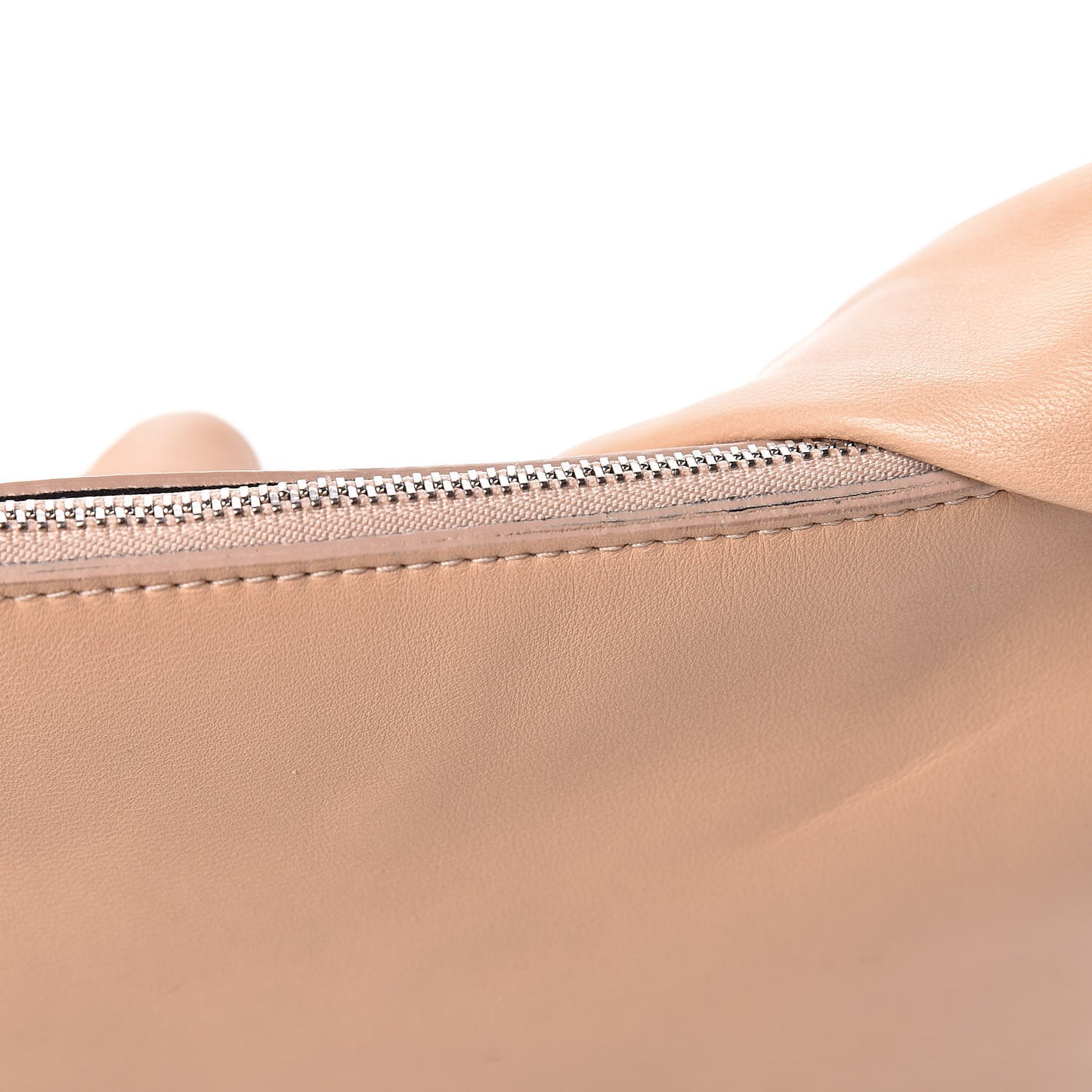 Lambskin Medium Knotted Bag Nude