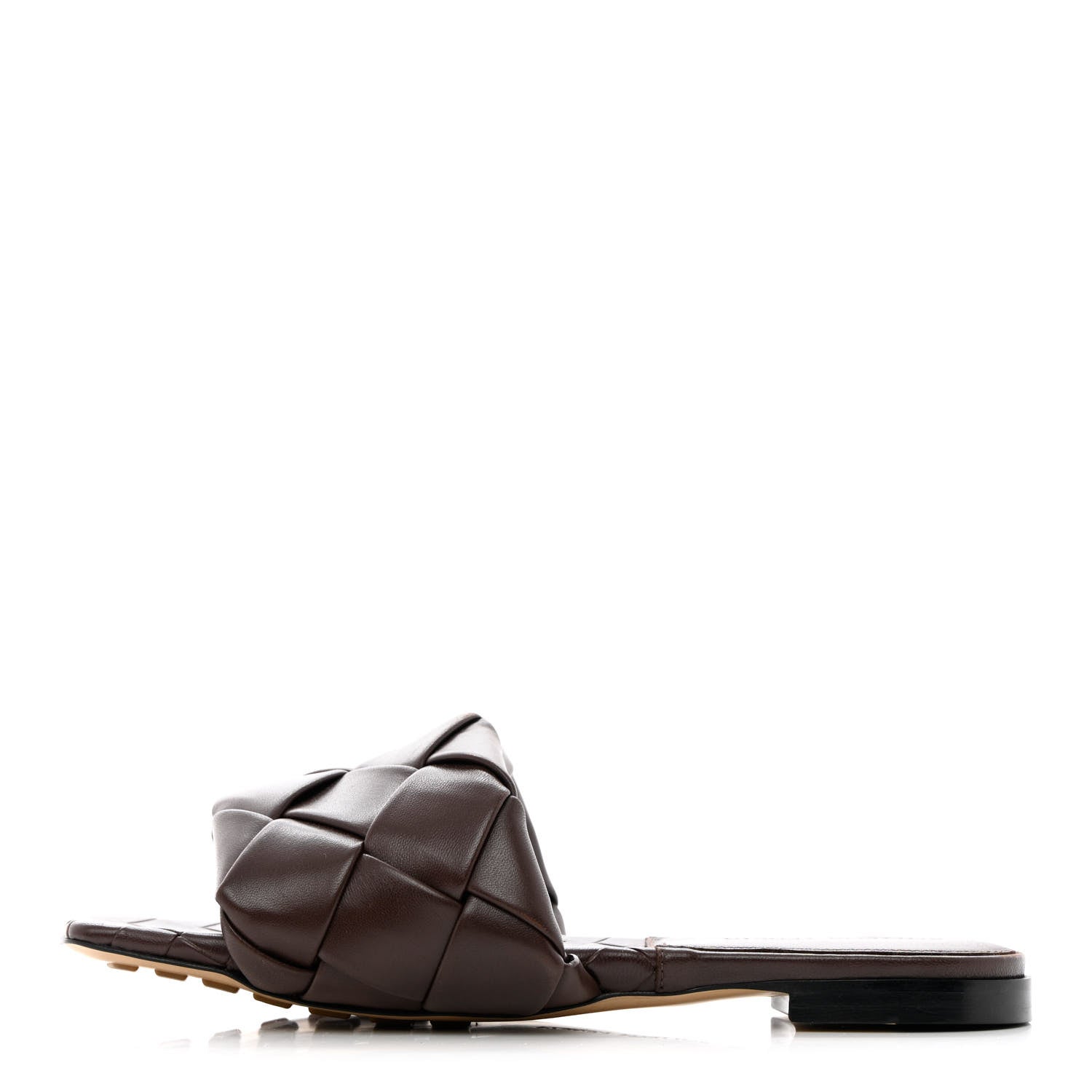 Bottega Veneta Nappa Maxi Intrecciato Lido Flat Sandals 37.5 Fondant 1 of 13