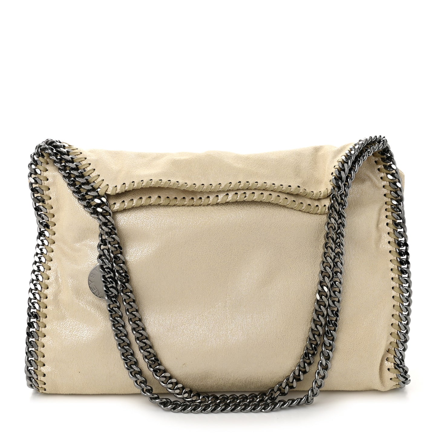 Pearlescent Shaggy Deer Small Falabella Tote Sand