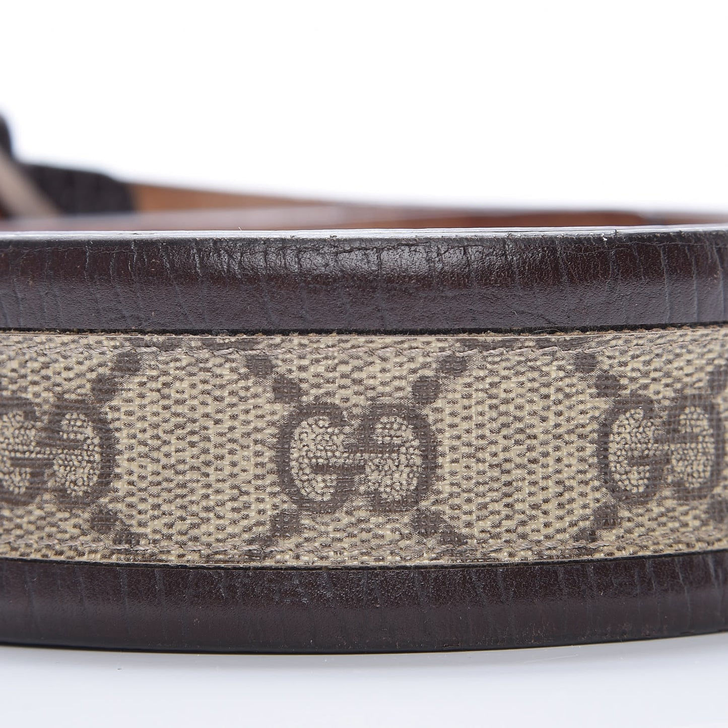 GG Supreme Monogram Niagara Lux Calfskin Interlocking G 40mm Belt 95 38 Beige Ebony Cocoa