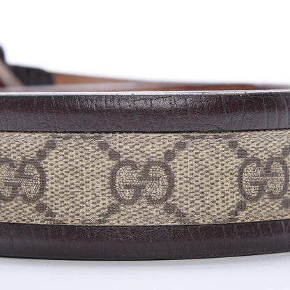 Gucci GG Supreme Monogram Niagara Lux Calfskin Interlocking G 40mm Belt 95 38 Beige Ebony Cocoa 14 of 20