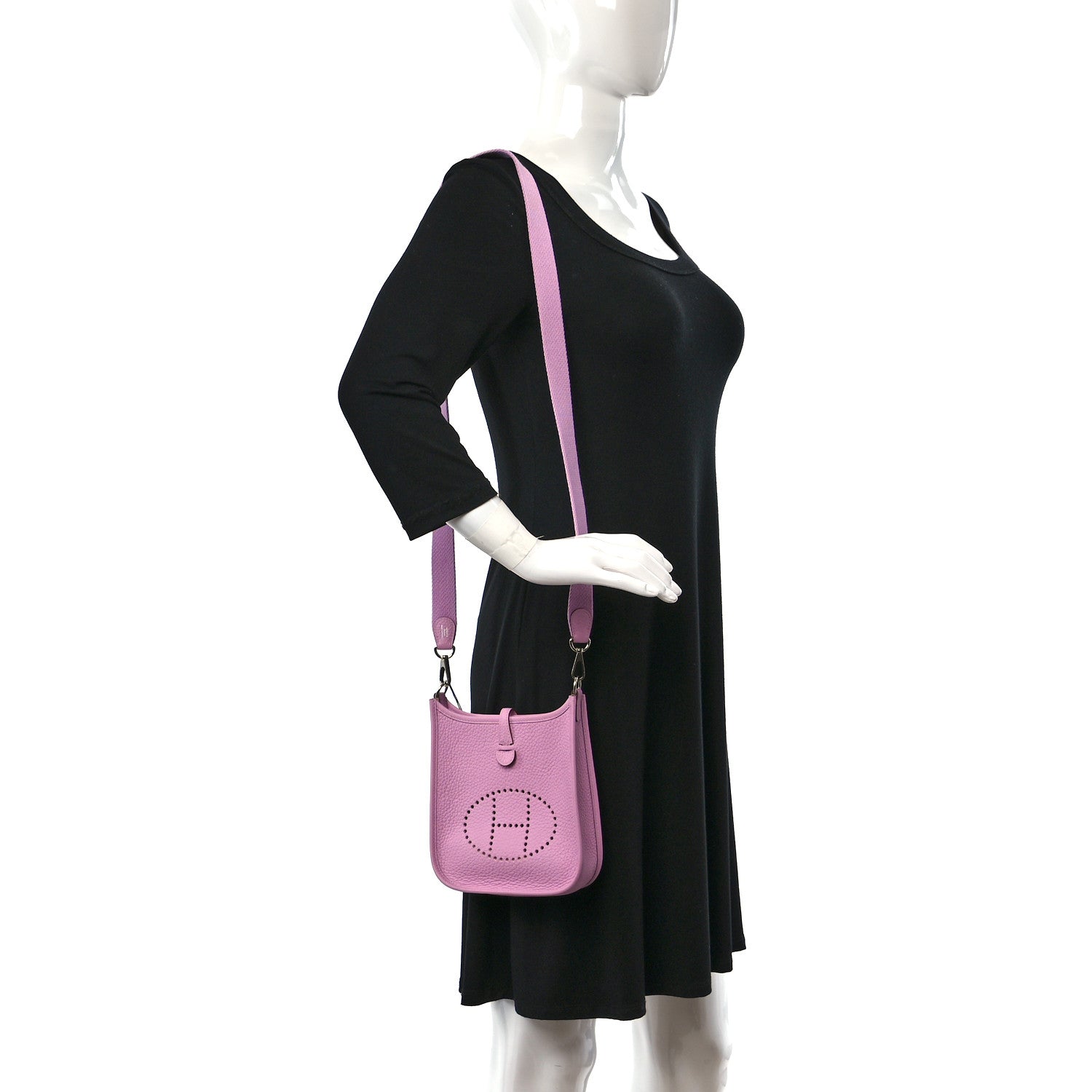 Hermes Taurillon Clemence Evelyne TPM Mauve Sylvestre 2 of 11