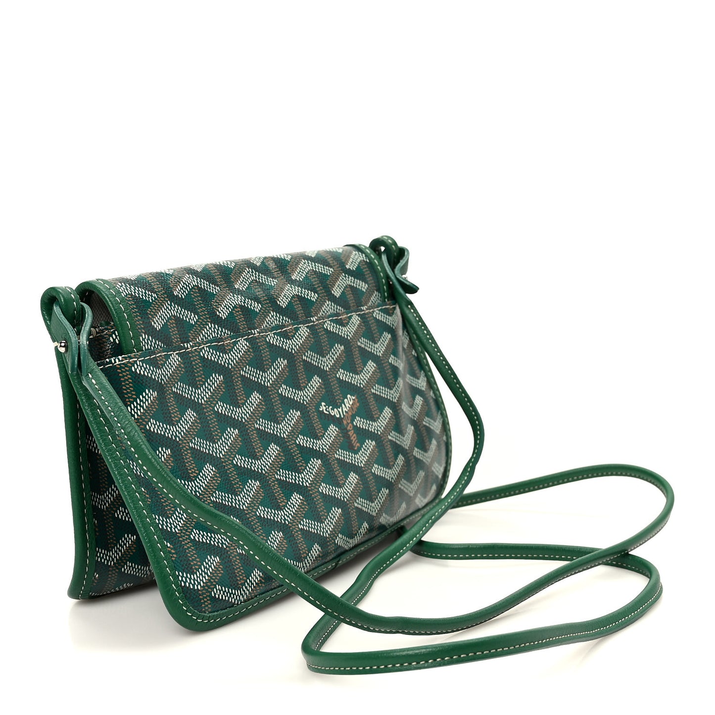 Goyardine Plumet Wallet Clutch Green