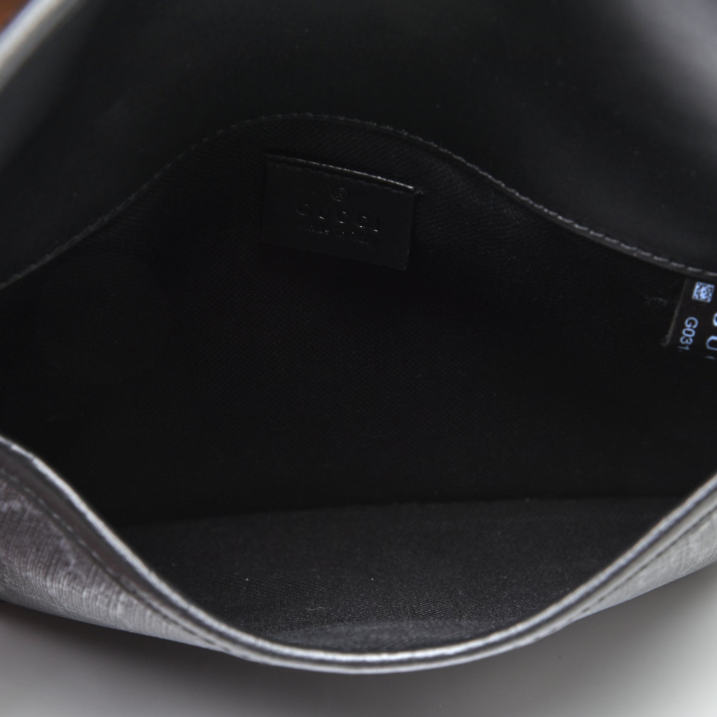 GG Supreme Monogram Web Slim Belt Bag Black Grey