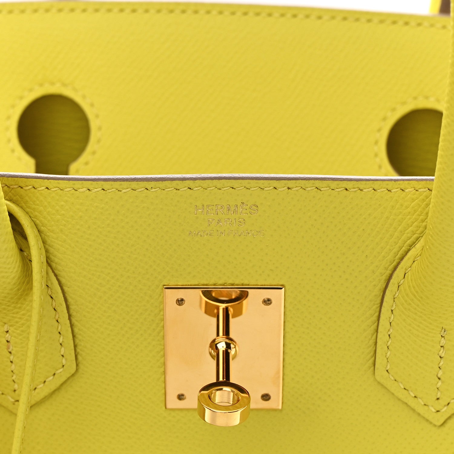 Hermes Epsom BIRKIN 30 Lime 6 of 16