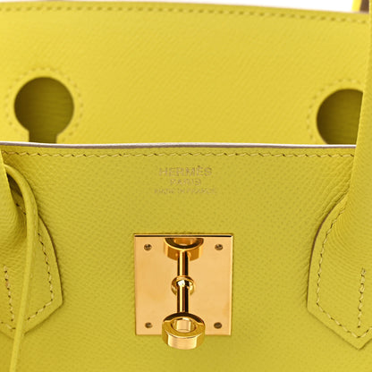 Hermes Epsom BIRKIN 30 Lime 6 of 16