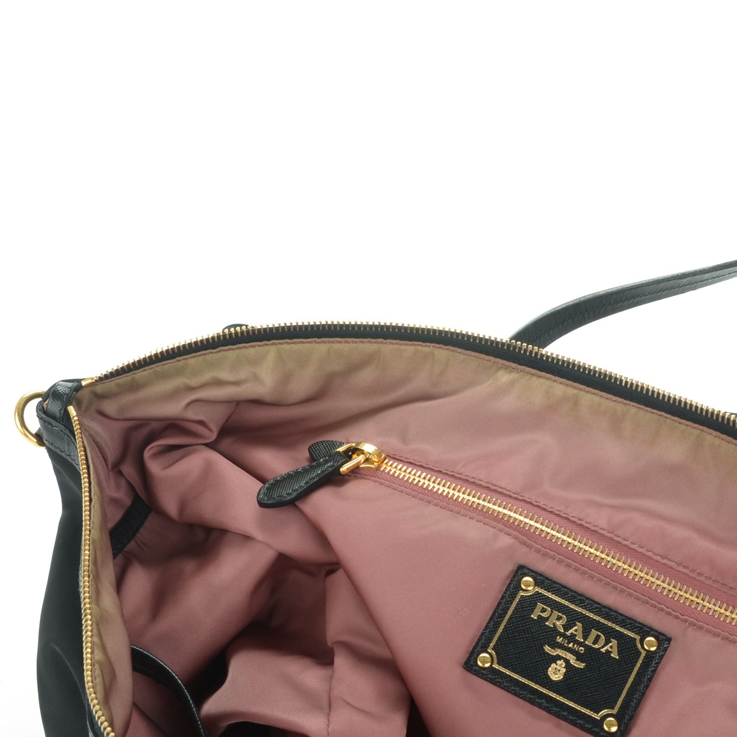 Tessuto Nylon Saffiano Tote Nero Black