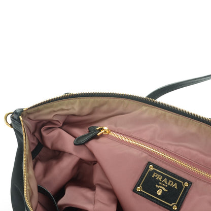 Prada Tessuto Nylon Saffiano Tote Nero Black 9 of 12