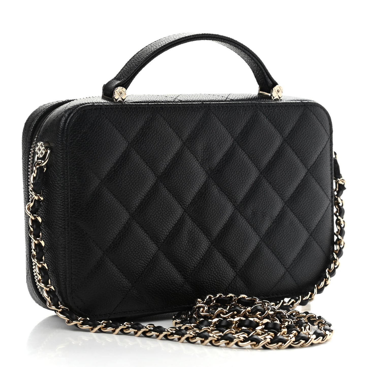 Caviar Quilted Vanity Case Black