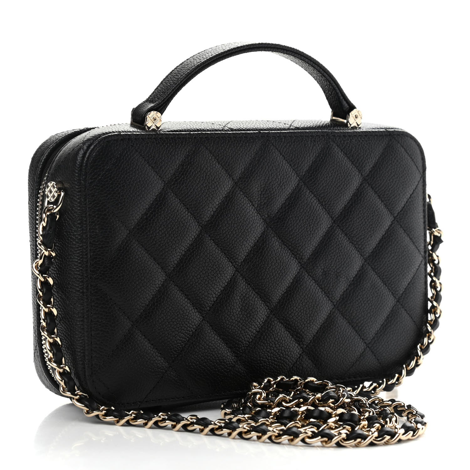 Chanel Caviar Quilted Vanity Case Black 3 of 11