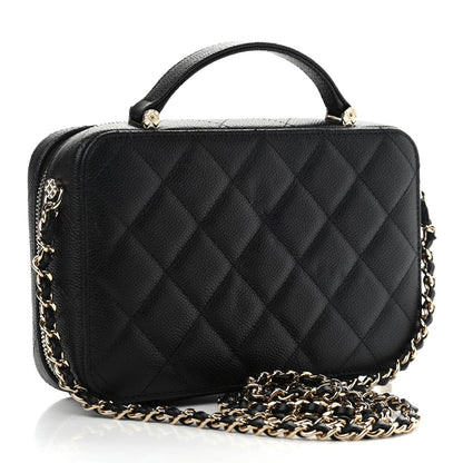 Chanel Caviar Quilted Vanity Case Black 3 of 11