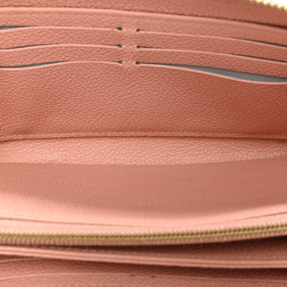 Louis Vuitton Empreinte Monogram Giant Zippy Wallet Rose Trianon Creme 6 of 15