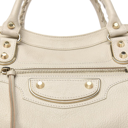 Balenciaga Chevre Gold Metallic Edge Hardware City Ivoire 10 of 10