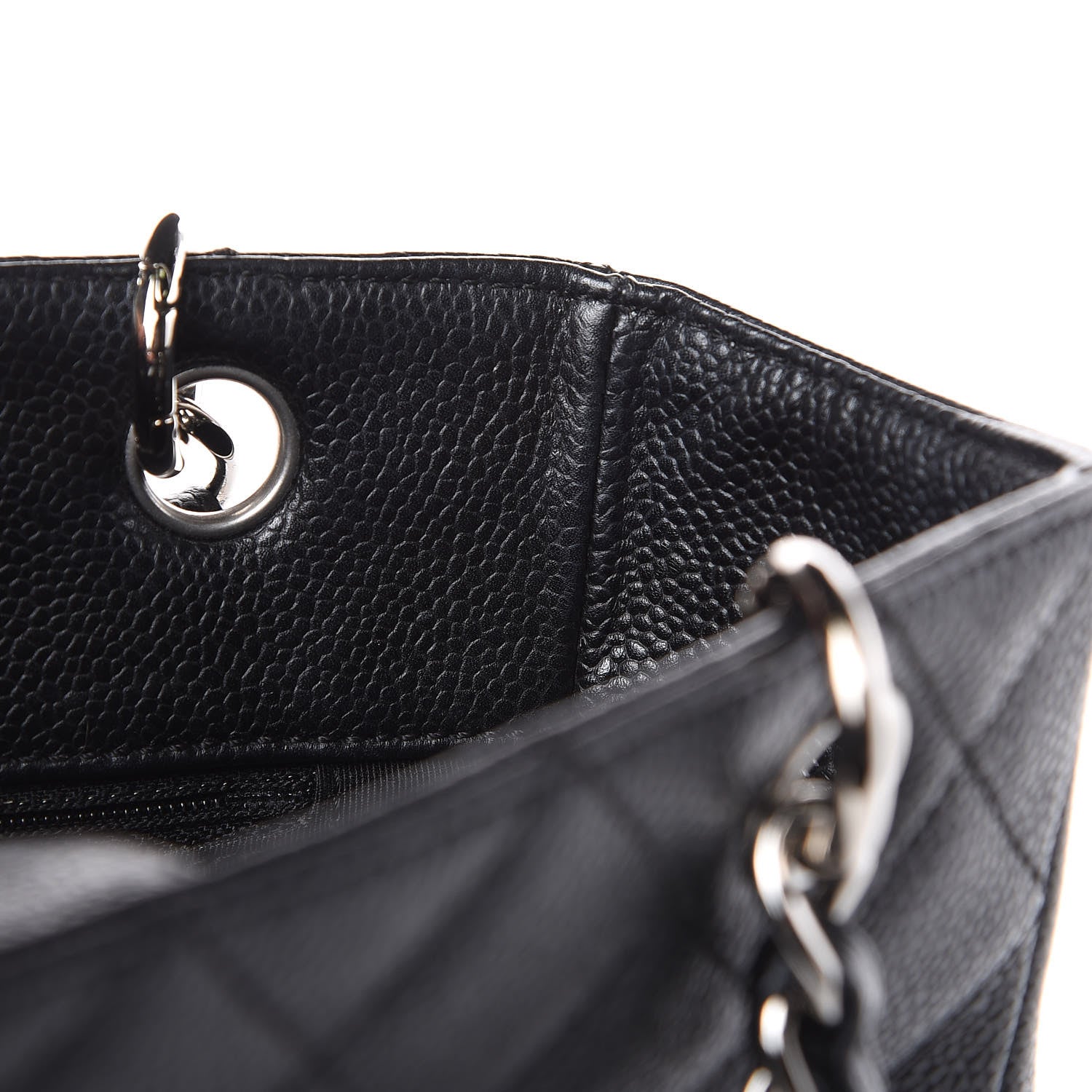 Chanel Caviar Quilted Petit Shopping Tote PST Black 10 of 15