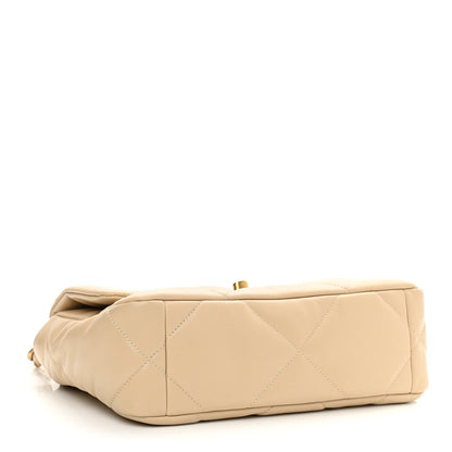 Chanel Lambskin Quilted Medium Chanel 19 Flap Beige 4 of 10