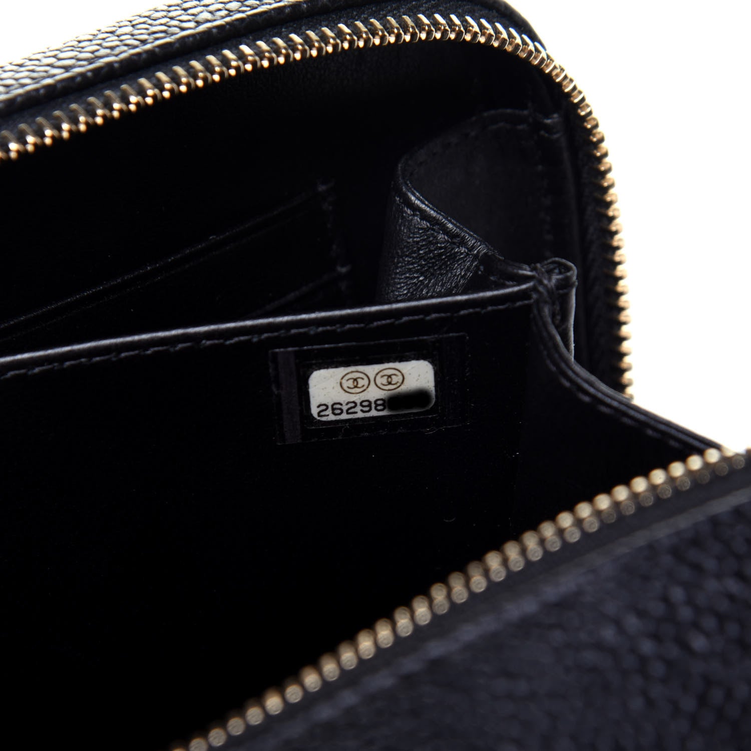 Chanel Caviar Quilted CC Filigree Vanity Clutch With Chain Black 7 of 10