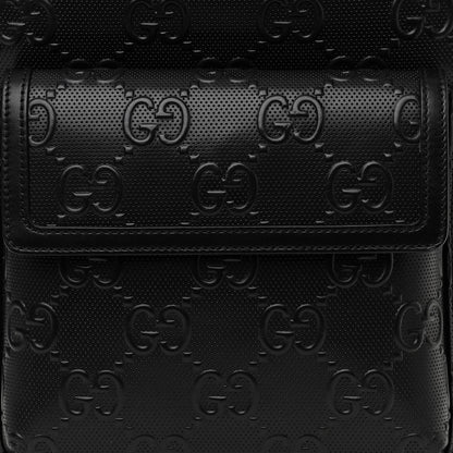 Gucci Calfskin GG Tennis Embossed Backpack Black 8 of 10