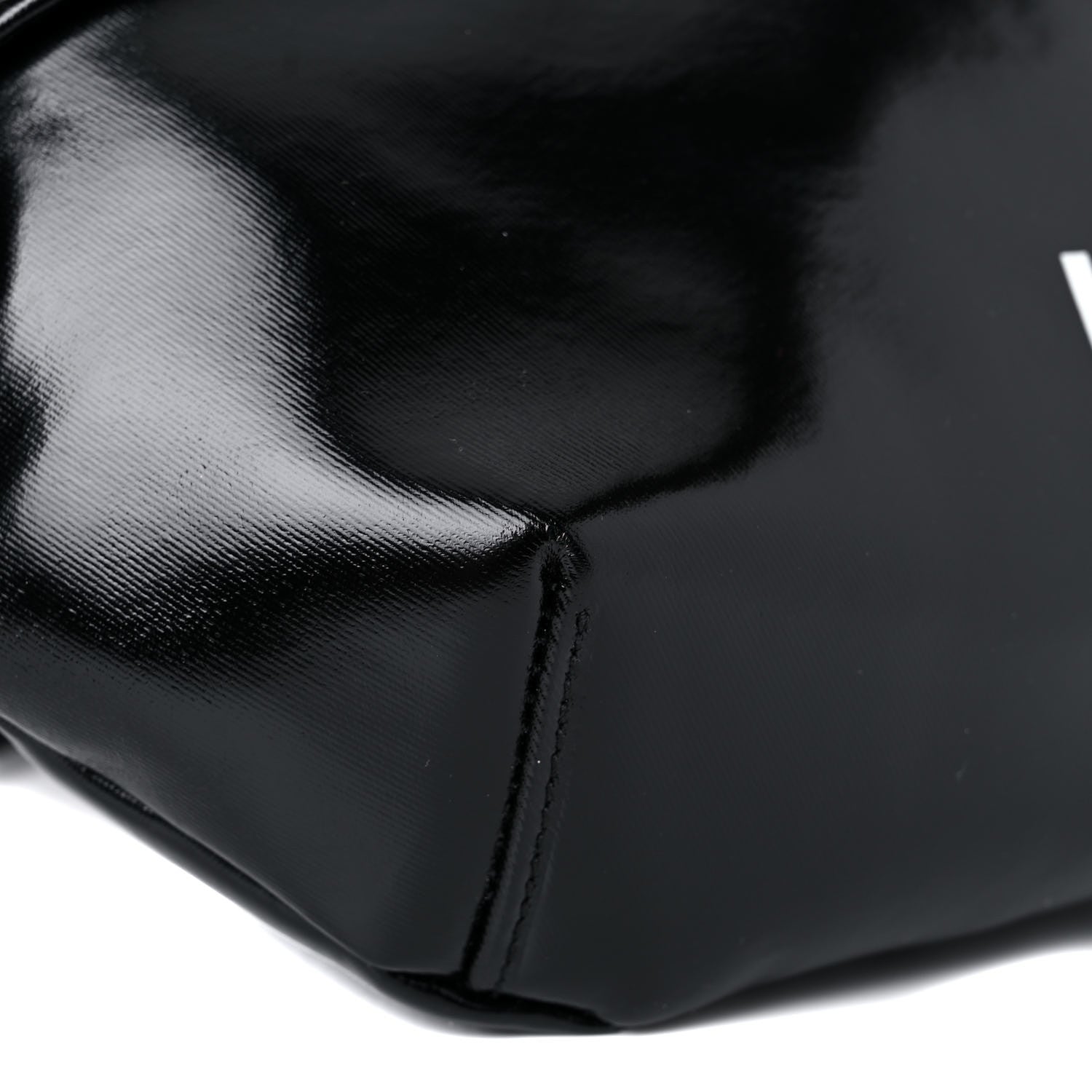 Burberry Coated Canvas Horseferry Print Extra Large Bum Bag Black 7 of 13