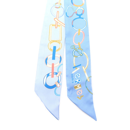 Hermes Silk Do Re Boucles Twilly Bleu Ciel Blue Cob 2 of 5