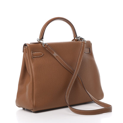 Hermes Togo Kelly Retourne 32 Gold 4 of 12