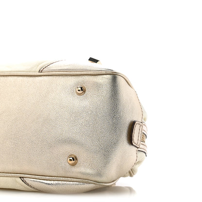 Gucci Goatskin Small Capri Bowler White Gold 10 of 11