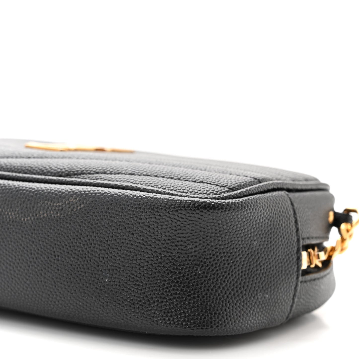 Grain De Poudre Matelasse Monogram Mini Lou Camera Bag Black