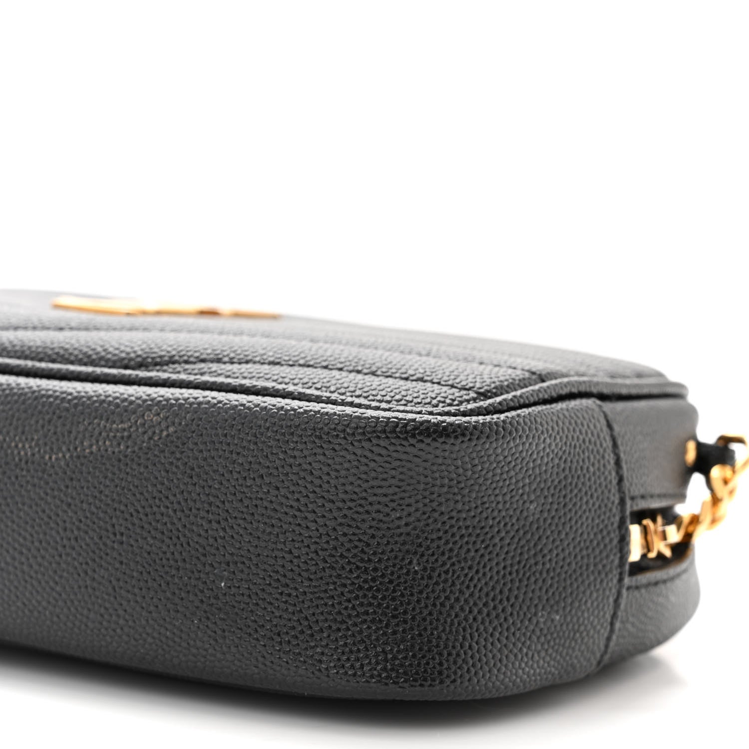 Saint Laurent Grain De Poudre Matelasse Monogram Mini Lou Camera Bag Black 10 of 11