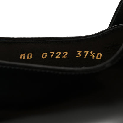 Christian Dior Brushed Calfskin Uniform 30mm Pumps 37.5 Black 6 of 8