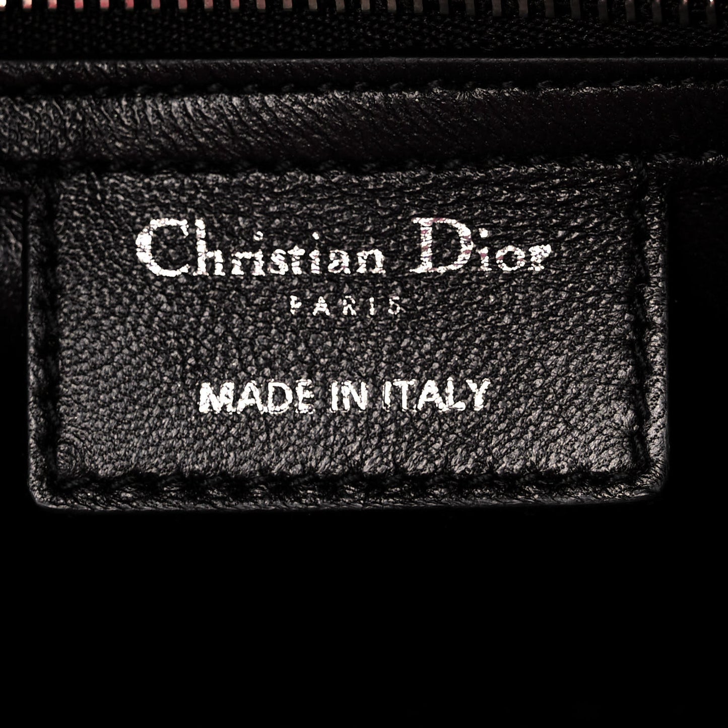 Calfskin Large Lady Dior Pockets Black